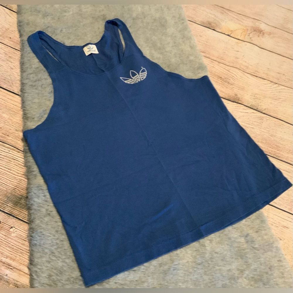 Adidas Vintage Blue Tank Top Size S